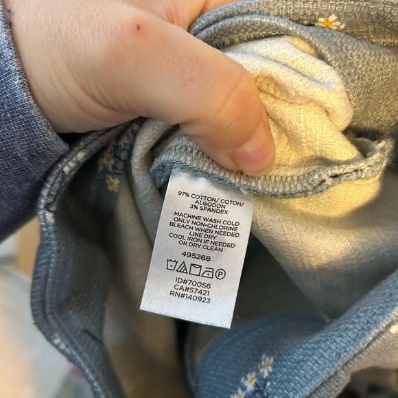 Loft Slate Blue Floral Pencil Skirt - Picture 5 of 6